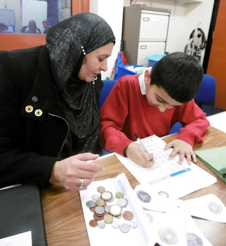 A local family learn financial skills through the Family Fortunes programme