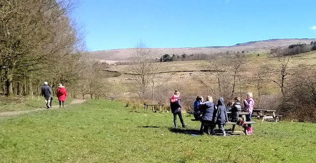 Children enjoying a day out in the countryside