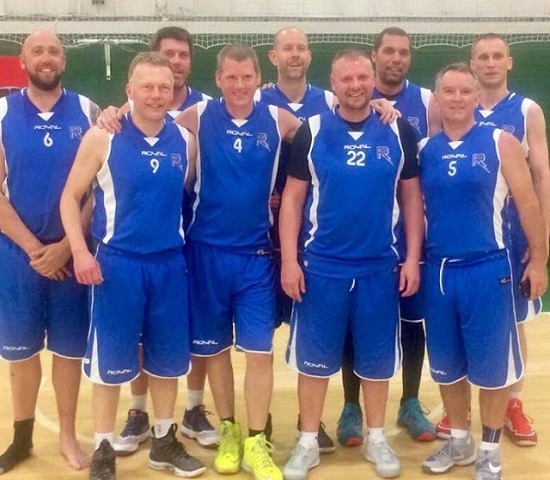 Rochdale Rockets Basketball 40+ team at 2018 Midland Masters