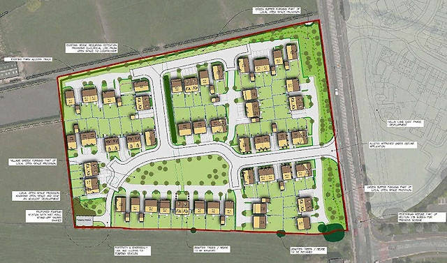 Permission for 65 homes on the site was granted in October 2016 