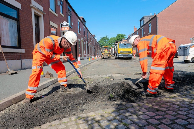 The council pothole repair programme 