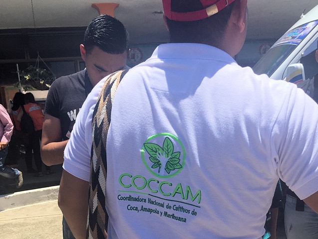 COCCAM, the organisation of growers of coca, poppy (for heroin) and marijuana, who are campaigning for help in crops substitution so they can stop their role in the drugs trade.