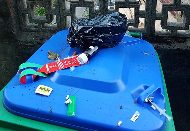 Used syringes were found near St Edward's Primary School