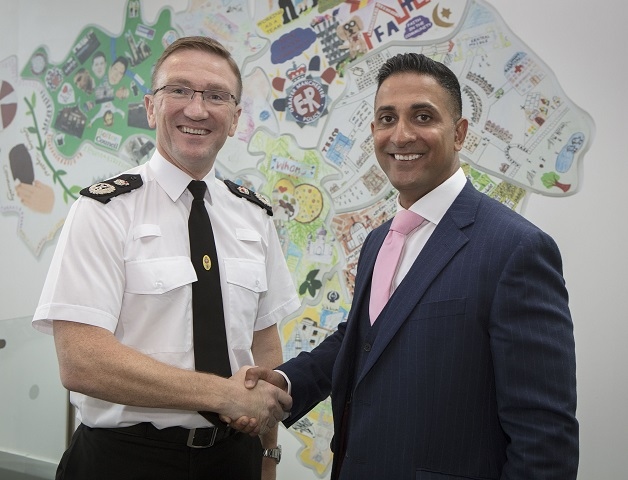 Chief Constable Ian Hopkins with Mabs Hussain, Greater Manchester Police Assistant Chief Constable 

