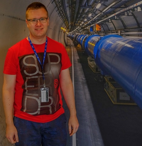 Chris Lowe, Assistant Headteacher at Lowerplace Primary School on his visit to CERN