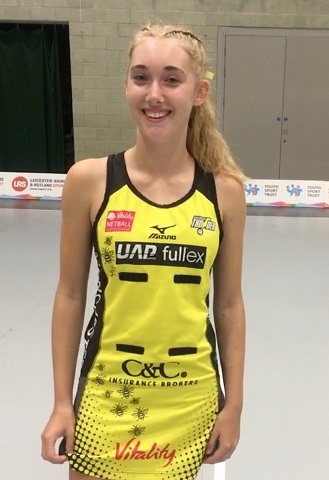 Emma Fletcher, a contesting the Netball competition