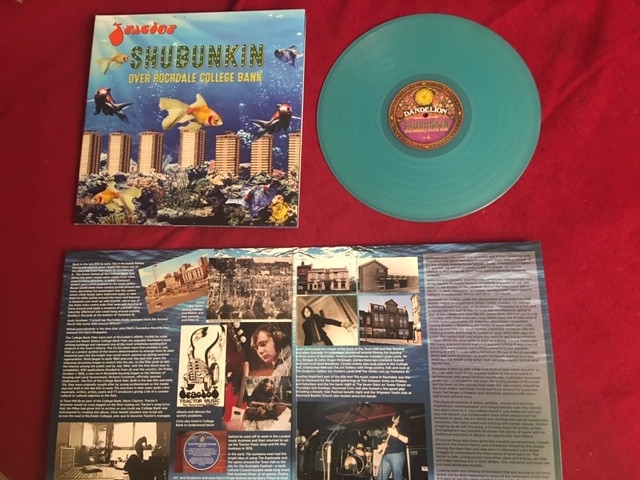 Shubunkin over Rochdale College Bank cover, gatefold sleeve and vinyl record