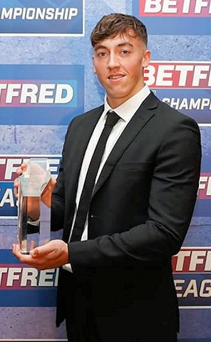 Matty Ashton with his award
