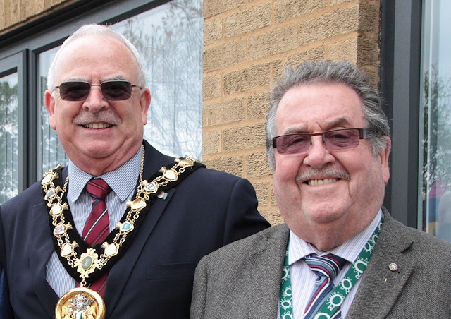 Councillor Ray Dutton and Councillor Peter Rush, pictured during Councillor Dutton's Mayoral year