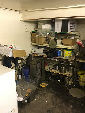 The mess in the kitchen