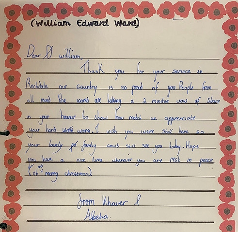 A letter to William Edward Ward