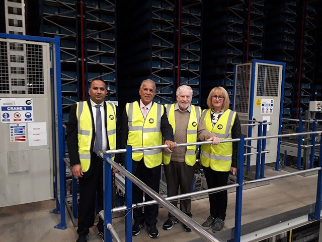 Councillors Allen Brett, Shakil Ahmed and Daalat Ali were shown around the site by Pat Lee