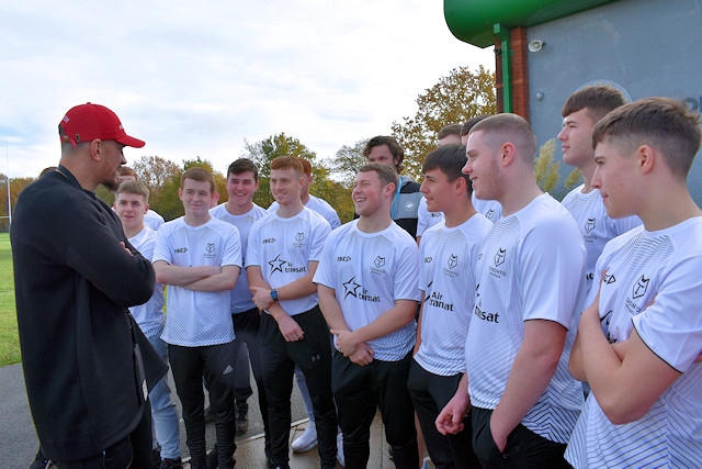 Sonny Bill Williams meets students at Hopwood Hall College