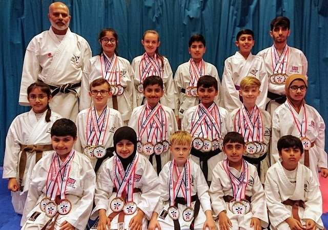 The DOJO Karate Centre Rochdale squad medalists