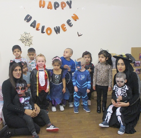 Seeros Church Stile nursery celebrate Halloween