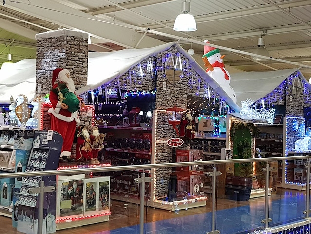 The Range's Christmas displays at the Kingsway store