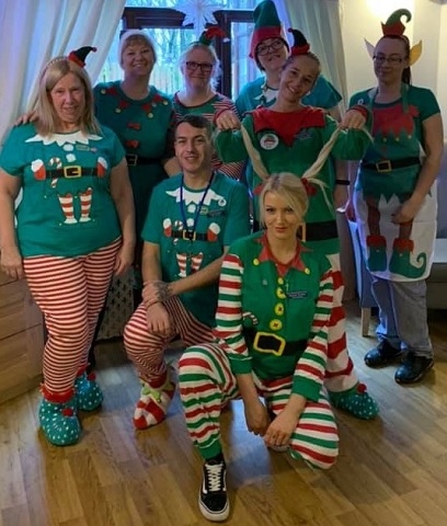 Elf Day celebrated at Heywood Care Home