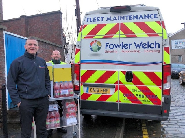 Staff from Fowler Welch are supporting Heywood Foodbank