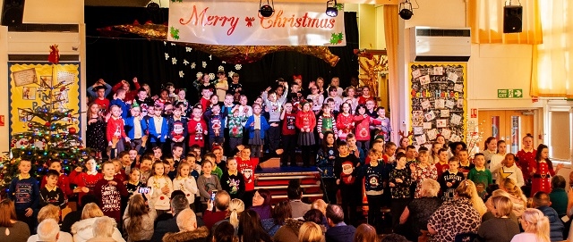 Christmas Sing-A-Long at St Margaret’s C.E. Primary School in Heywood 