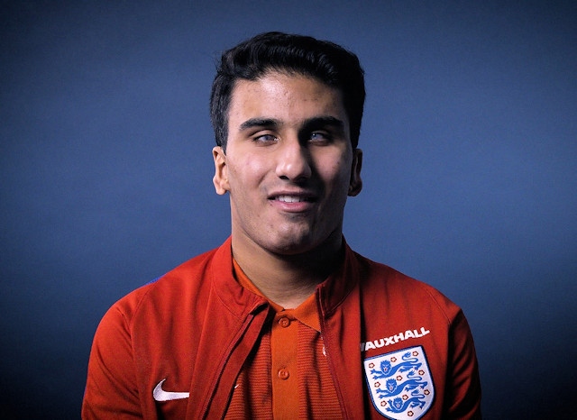 Azeem Amir, who plays for England Blind