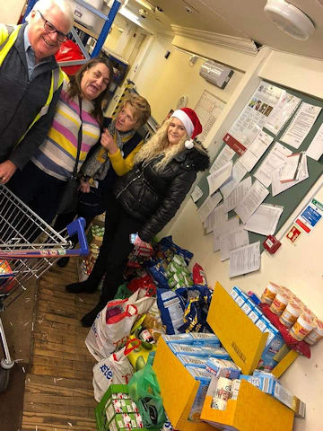 With the large amount of money raised, Gemma and Jan embarked upon a large food shop
