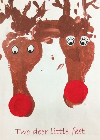 Dylan Law from Springside Primary School, came up with Rudolf inspired reindeers