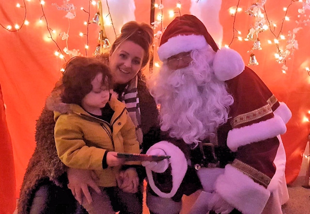 Children also had the chance to meet Father Christmas in Santa’s Grotto