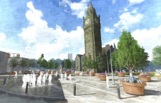Initial ideas for how Town Hall Square could look will go out to public consultation in the summer