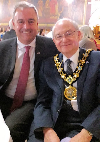 Mayor Billy Sheerin with President of the International Cooperative Alliance Ariel Guarco