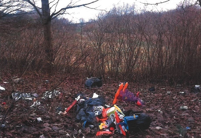 Hayley Spencer's household rubbish was found on land next to Heywood Cricket Club 