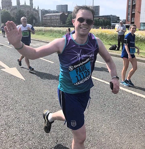 Paul Bottomley in the Great Manchester Run 2018