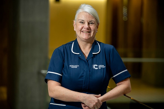 Clare Dickinson, a research nurse at The Christie