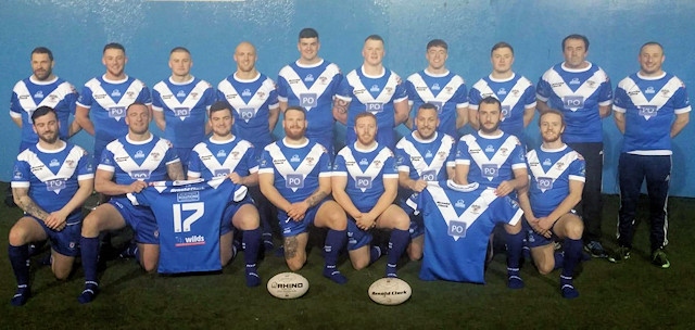Mayfield's squad in their new kit sponsored by Paul Ormerod