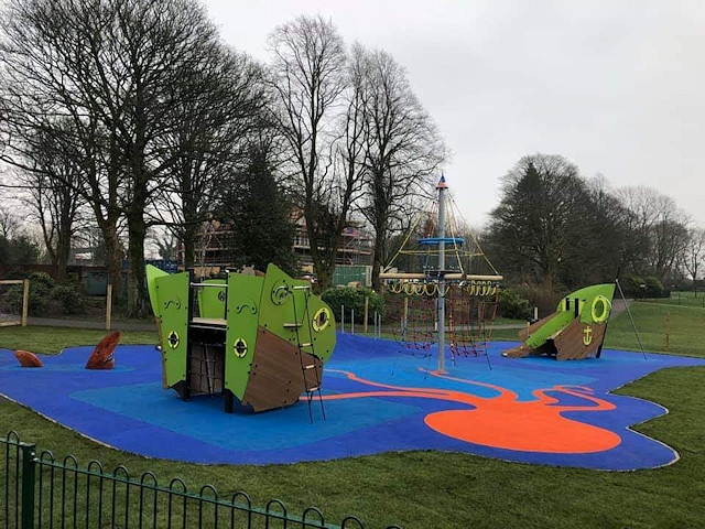 The new state-of-the-art children’s play area in Denehurst Park