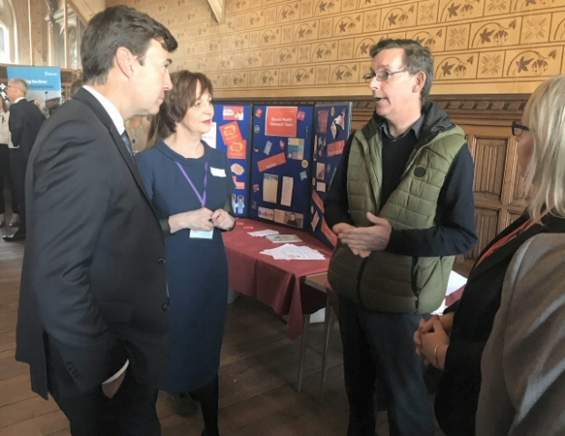 Andy Burnham spoke to organisations and volunteers about the services they provide for the homeless in Rochdale