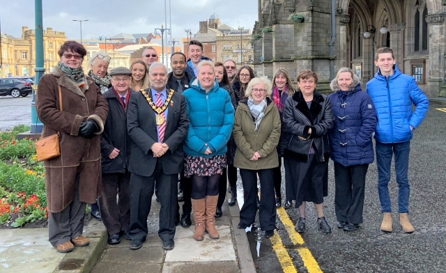 The Commonwealth Day flag raising took place at Rochdale Town Hall on Monday 11 March 2019