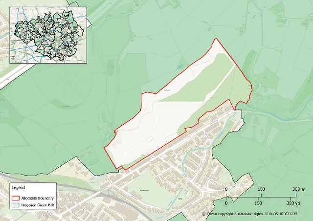 GMA27 site (bordered in red) at Newhey Quarry