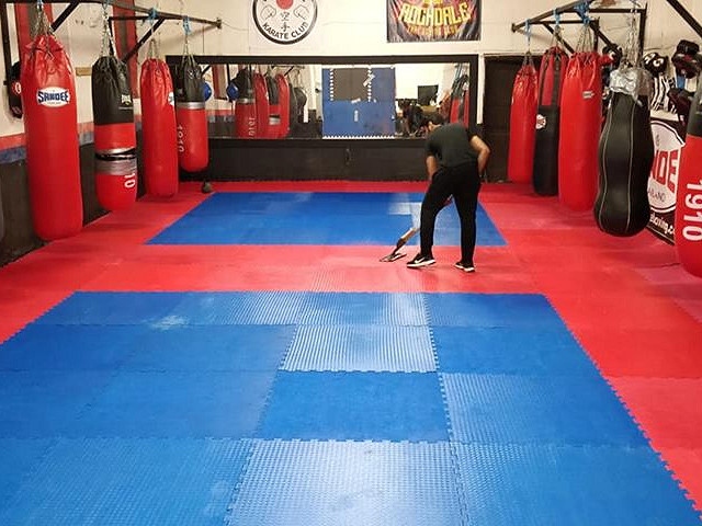 Rochdale Thai Boxing Club after repairs