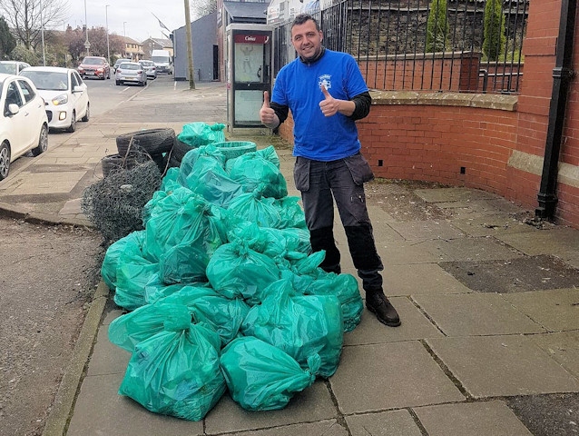 Paul Ellison during the Great British Spring Clean 