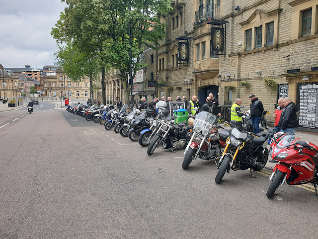 Motorbikes at Town Hall Square Car Park and Packer Street