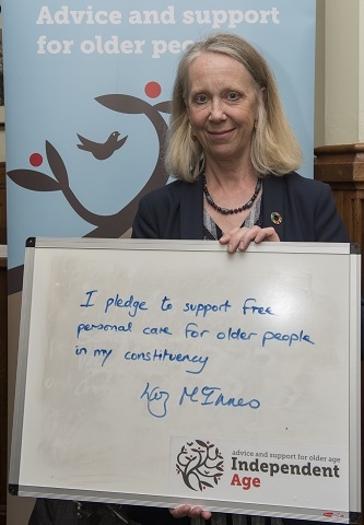Liz McInnes MP supports free personal care for older people