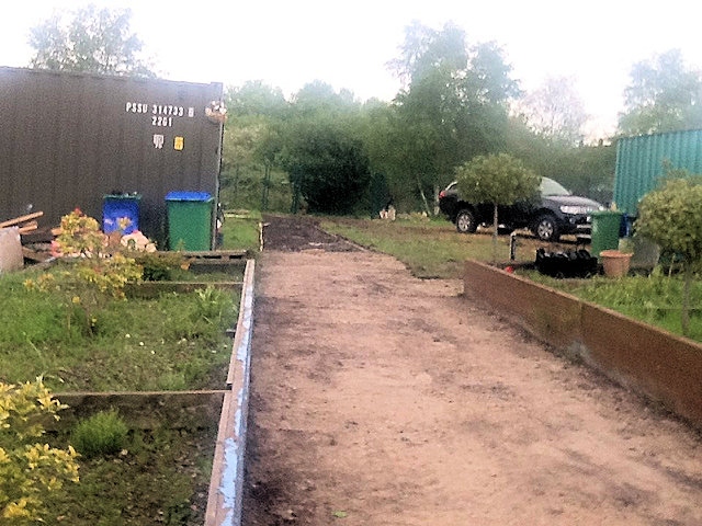 The new path at Status 4 All Leisure Garden and Allotments 