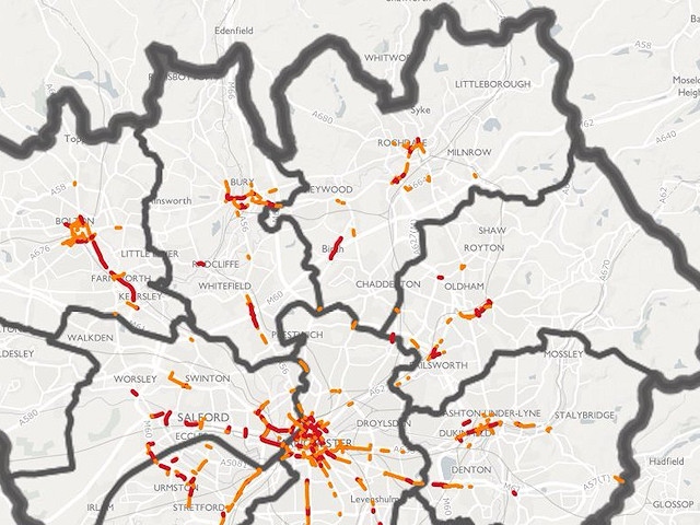 Roads that are some of the worst affected by air pollution - specifically nitrogen dioxide