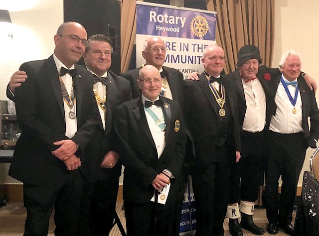 Rotary Club of Heywood celebrate their 86th year with District Governor Tony Graves, and Presidents of local Rotary Clubs