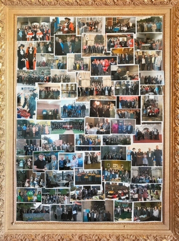Mayor Mohammed Zaman was presented with a collage of photos from various events he has attended over his mayoral year