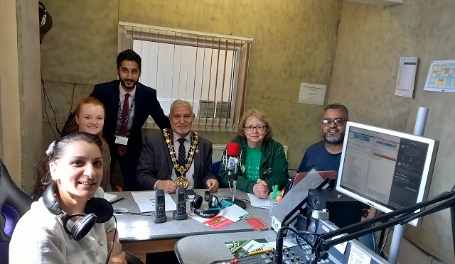 Mayor Mohammed Zaman spoke on Crescent Radio to raise awareness of the Mayor's Charity Appeal