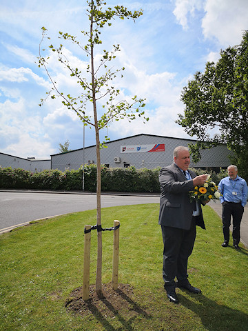 The tree planted in remembrance