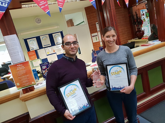 People’s STAR 2018 winners Dr Chris Maratheftis and Dr Emily Paterson from Castleton Health Centre
