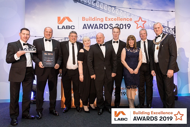 H Bell & Sons Rochdale with their LABC award