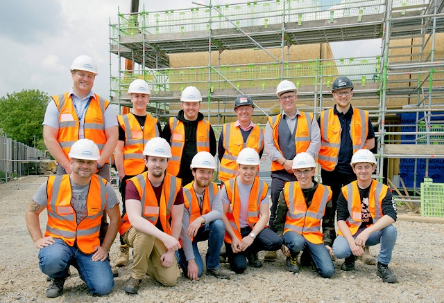 Bury College students learn about construction at Ladybarn development, in Milnrow